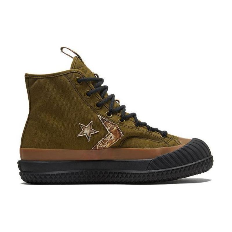Converse 1970s Chuck Taylor All Star Bosey MC Round-toe Lace-up High-Top Espadrilles Unisex Olive Green