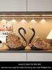 Swan Wine Rack Ornament - Elegant Display for Living Room or Dining Cabinet