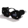 Fashion Cat Eye Diamond Plush Sun Glasses Personalized Concave Shape Photography Sunglasses Stylish Decorative