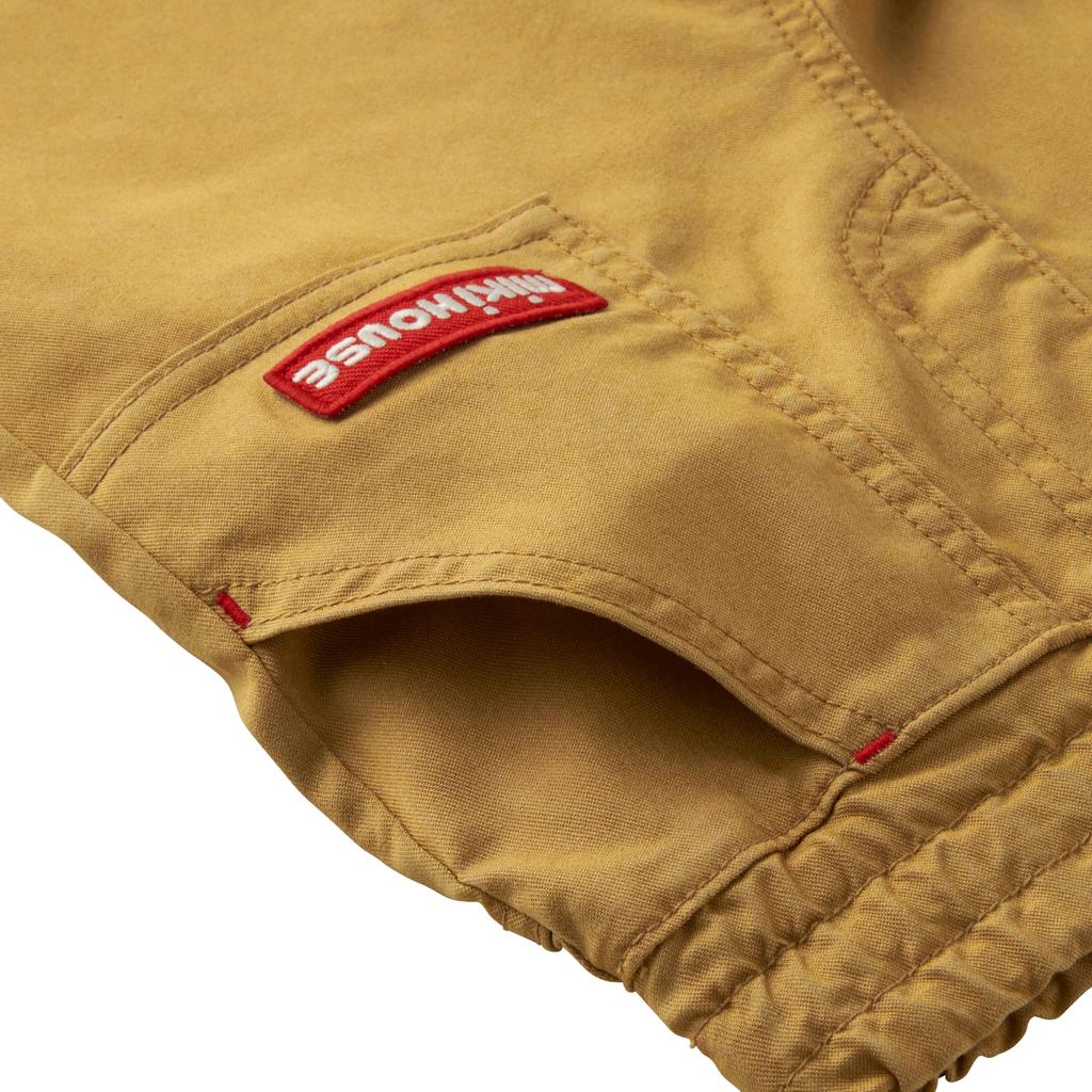 MIKIHOUSE Web Limited Stretch Pants with Logo, Baby Kids, Size 130cm, Beige, Model 10-3220-680