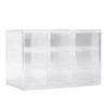 9 Grids Daily Contact Lens Organizer Disposable Contact Lens Dispenser Earrings Hairpins Storage Box Transparent