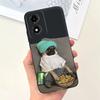 For Moto E14 Motorola Funda Case Cool Cartoon Luxury Painting Phone Case On Motorola E14 4G 6.56" Back Cover Soft Black Silicome