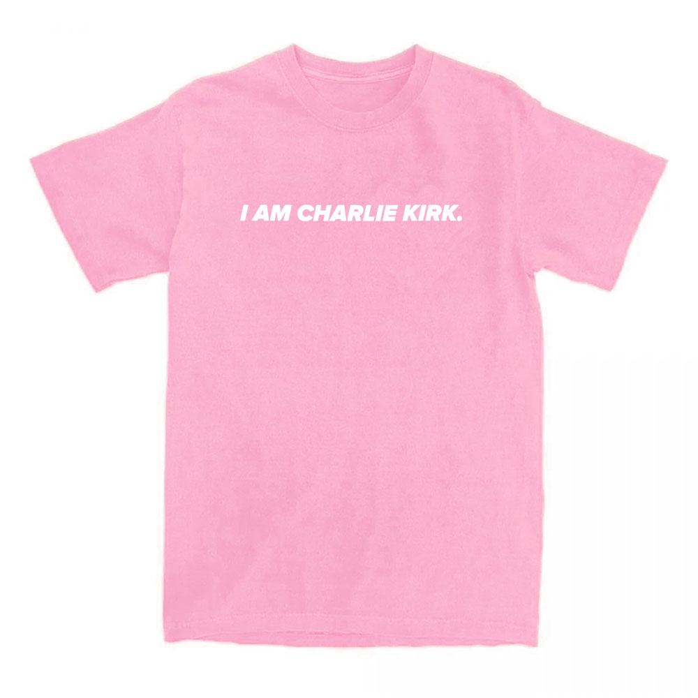 I Am Charlie Kirk Tee America Fashion Style Tshirts Cotton Short Sleeve Casual Female T-shirt Letter Graphic Printing T Shirts