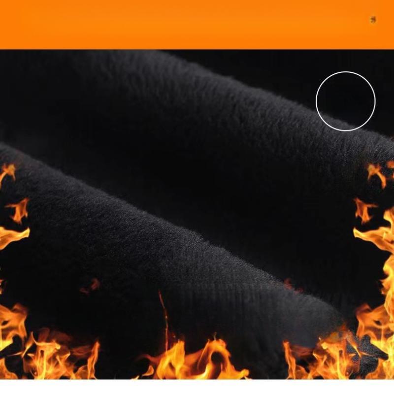 Damen Herbst Winter Fleecegefütterte Verdickte Warme Hose Fake Zweiteilige Basisschicht Lange Hose mit Taschen Bootshose Übergröße Slim Fit