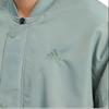 Adidas Reflective Print Fleece-Lined Bomber Jacket Unisex Jacket Silver Gray Green IK7679