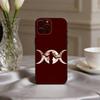 O-Occult W-Witchcraft M-Moon G-Gothic Witch Phone Case For iPhone 17,16,15,14,13,12,11 Plus,Pro Max,XS,Soft Silicone Black Cover