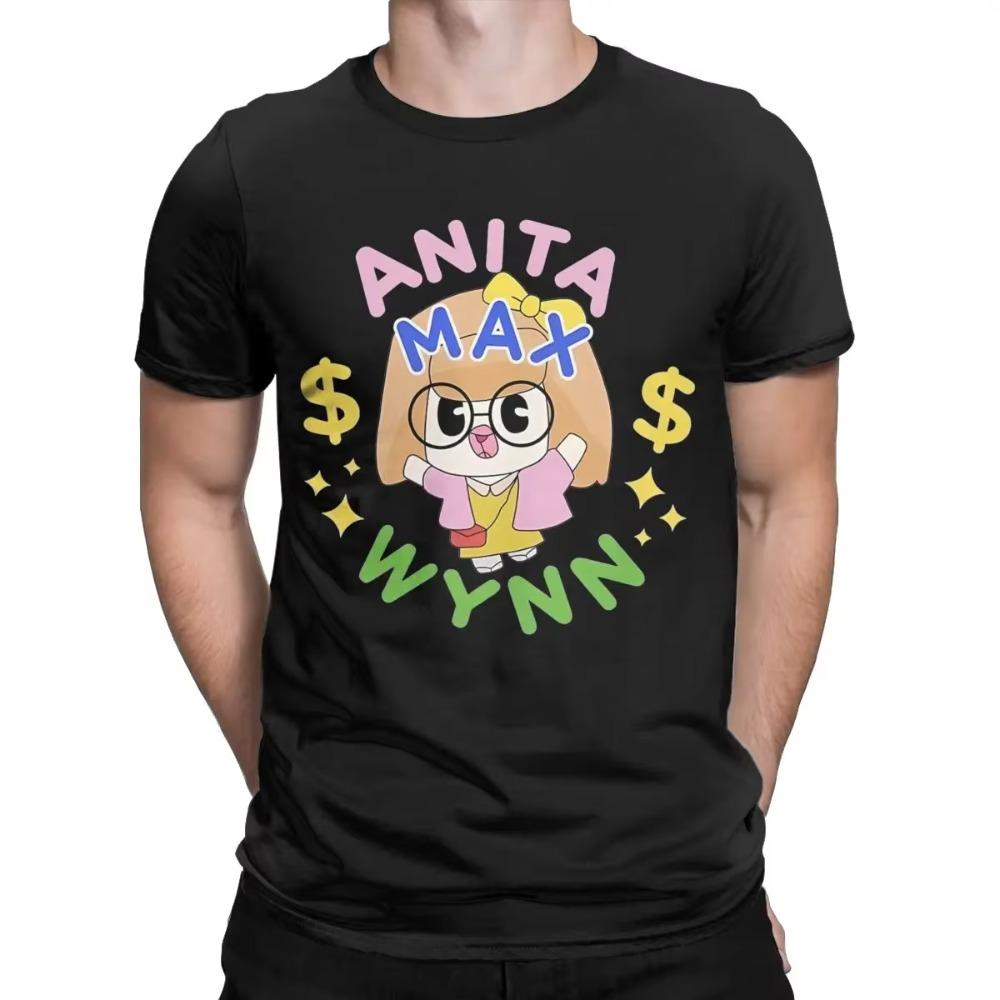 Herren Anita Max Wynn T-Shirts 100% Baumwolle Kleidung Vintage Kurzarm O-Ausschnitt T-Shirts 4XL 5XL 6XL T-Shirts