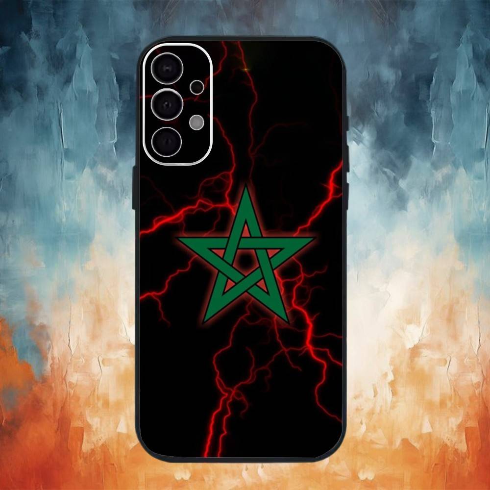 M-Morocco F-Flag Phone Case For Samsung S25,S24,S21,S22,S23,S30,Ultra,S20,Plus,Fe,Note,10,9,5G Black Cover Samsung S25ULTRA