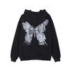 Y2k Aesthetic Women Hip Hop Hoodies Butterfly Printed Zip-up Jacket Female Goth Harajuku Grunge Punk Streetwear Coat