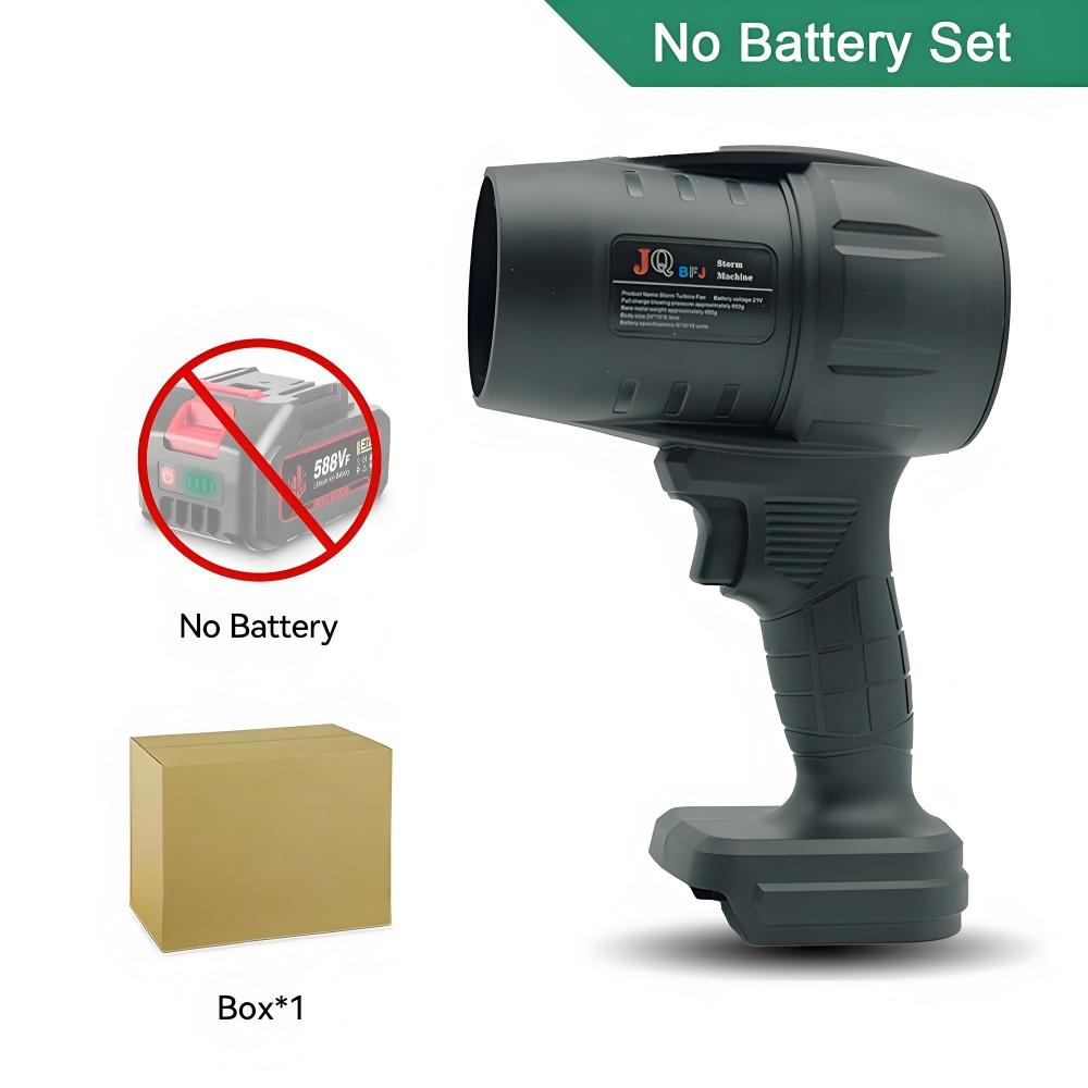 Powerful  Air Blower Turbo Fan with Thrust 500g To Cleaning Fallen Leaves, Snow and Sand with 21V Makita Battery