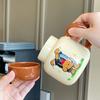 Souvenir Girls Cute Ceramic Mug with Lid Puppy Water Cup Creative Practical Cup Men's Coffee Cup Gift