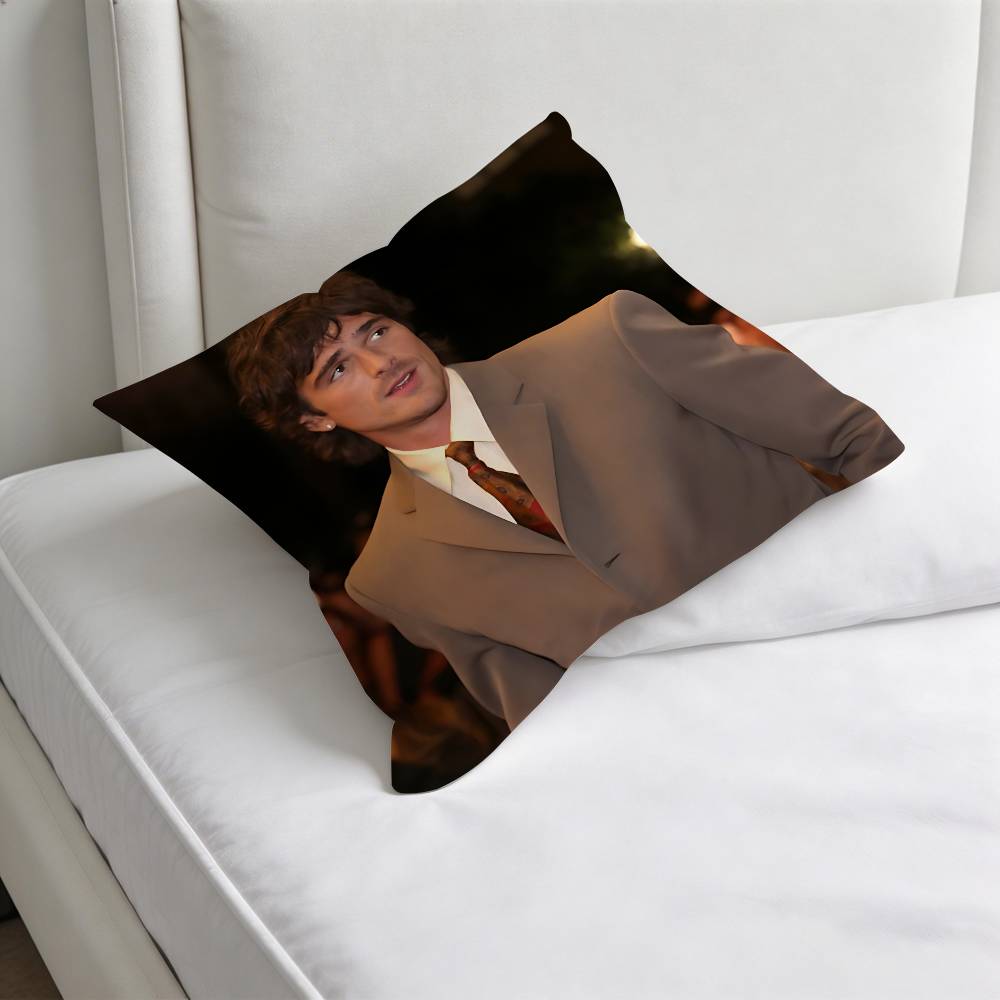 Singer JJacob EElordi Square Pillow Case Soft Decorative Throw Pillow Cover for Home Sofa Bed