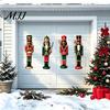 Holiday Party Magnets 4Pcs Christmas Nutcracker Magnetic Decoration for Garage Door, Festive Vintage Soldier Fridge Magnet, Waterproof Dcor