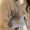 High-quality Denim Canvas Shoulder Bags Simple Crossbody Bags for Women Fashionable Blue Handheld Tote Bags Female Handbags
