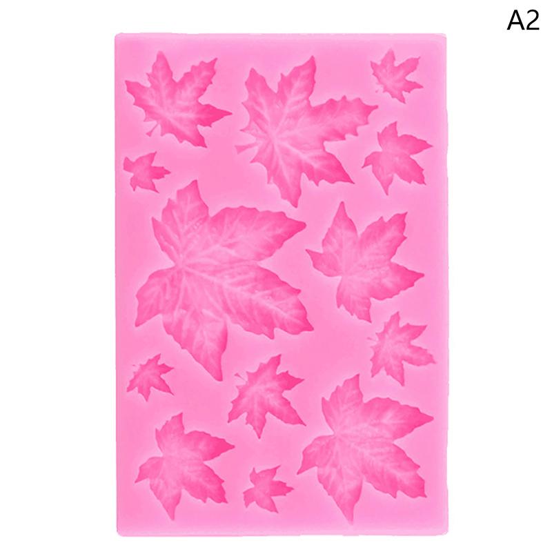 3D Mini Ros Blomma Blad Silikonform DIY Fondant Choklad Sugarcraft Tårtdekoration Bakverktyg Konfektyrmassa Resinform