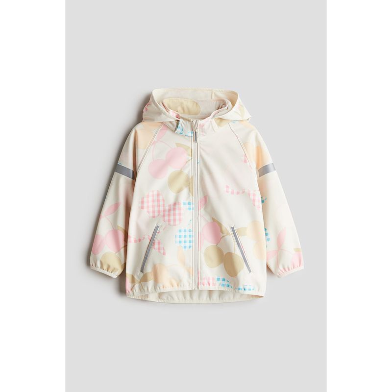 

HM Children s Clothing Boys Girl Outwear Autumn Windproof Waterproof Outdoor Zipper Cardigan 1242922 Light beige/Cherry 140/68(8-10Y)