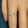 Adorable Dachshund Rings Adornment Animal Theme Rings Jewelry Hiphop Accessories