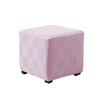 1PC Square Jacquard Ottoman Slipcover Durable Stretch Footrest Cover Anti-slip Storage Stool Furniture Protector Pouf Cover Home