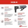 Meuleuse - Ingersoll Rand - 302B-M - Pneumatique - 0,33 CV - 0,5 kg