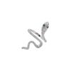Snake-Shaped Zircon Open Ring - Fashionable Niche Design for Women, Indulgent Cold Style Index Finger Accessory