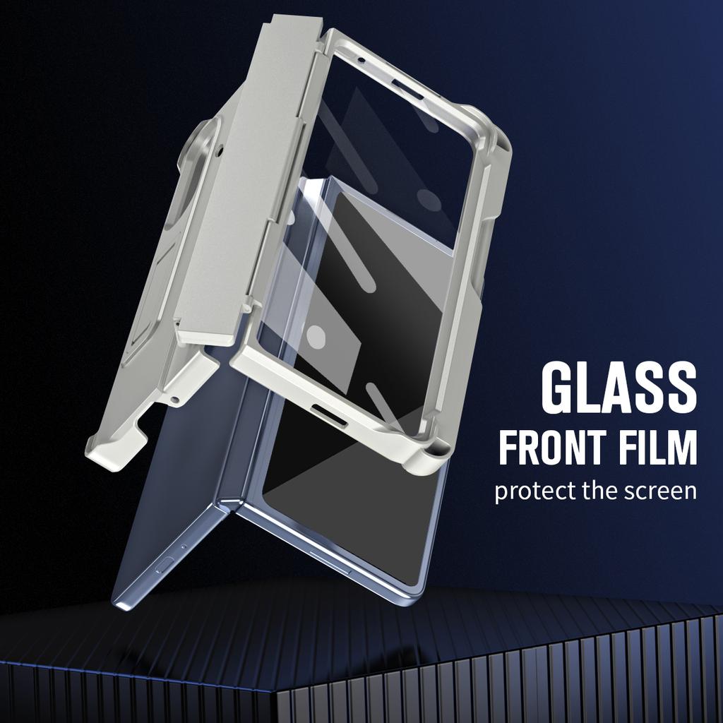 For Samsung Galaxy Z Fold7 5G Case Kickstand Hard PC Phone Cover with Stylus/Screen Protector