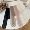 Korean Lace Scarf Hollow Embroidery Hair Band Fashion Long Scarfs  For Women Collarbone