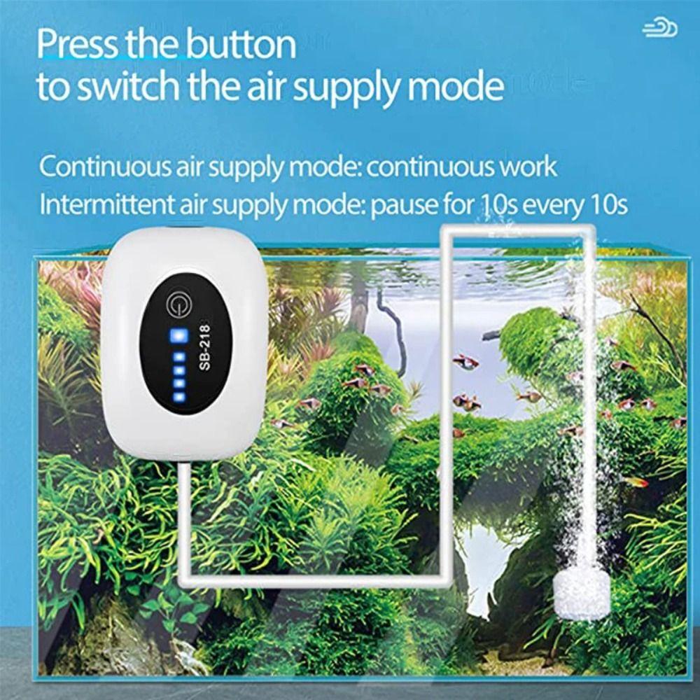 USB Charging Fish Tank Oxygen Pump Small Fishing Oxygenator Aquarium Oxygen Air Pump  Fish Tank