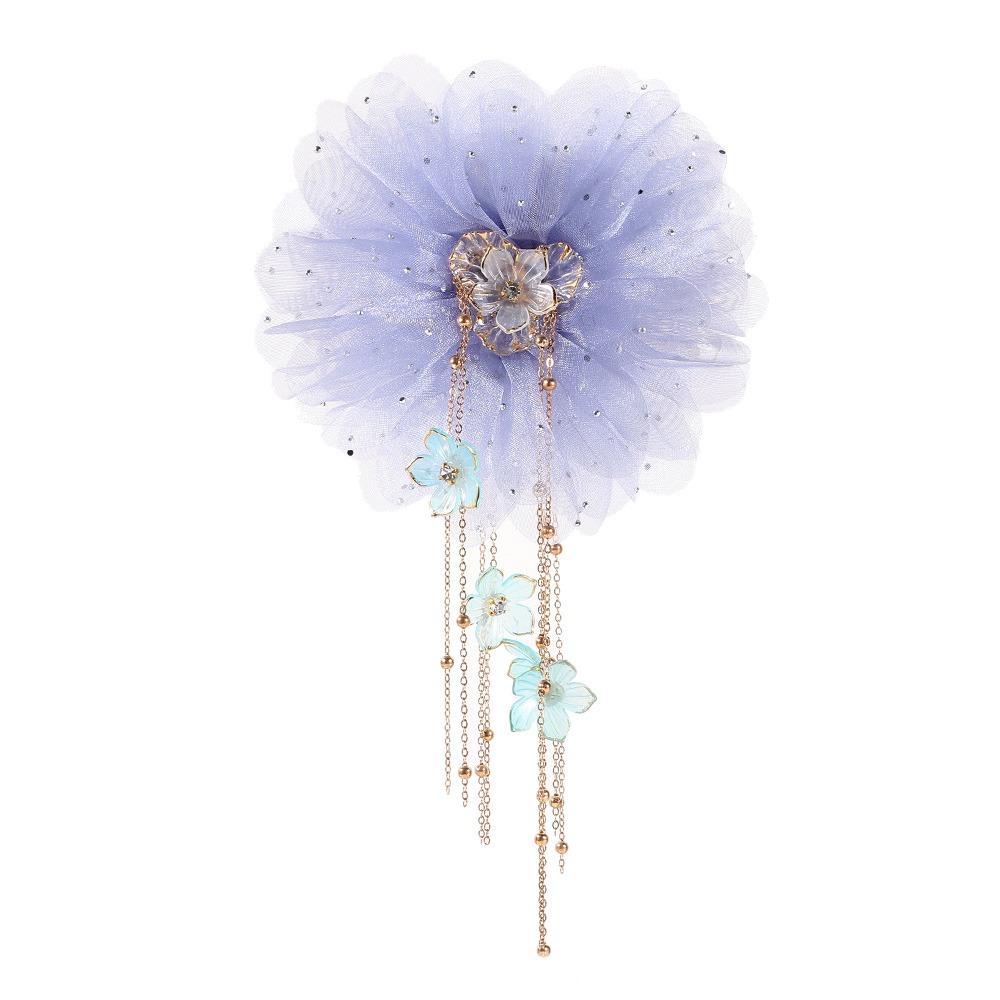 

Tassel Shark Clip Sequin Hair Clip Fashion Grasping Clip Women 13cm синій