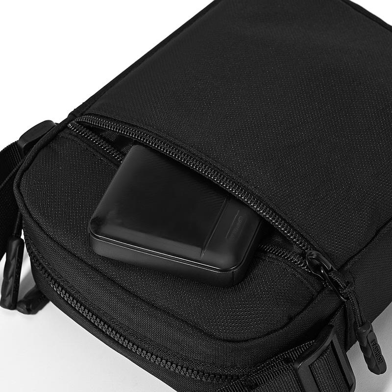 Nylon Crossbody Bag Multi-Pocket Design Men's Casual Daily Outdoor Messenger Bag