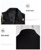 European Summer 2025 Mesh Spliced Pin-Decor Little Blazer for Women