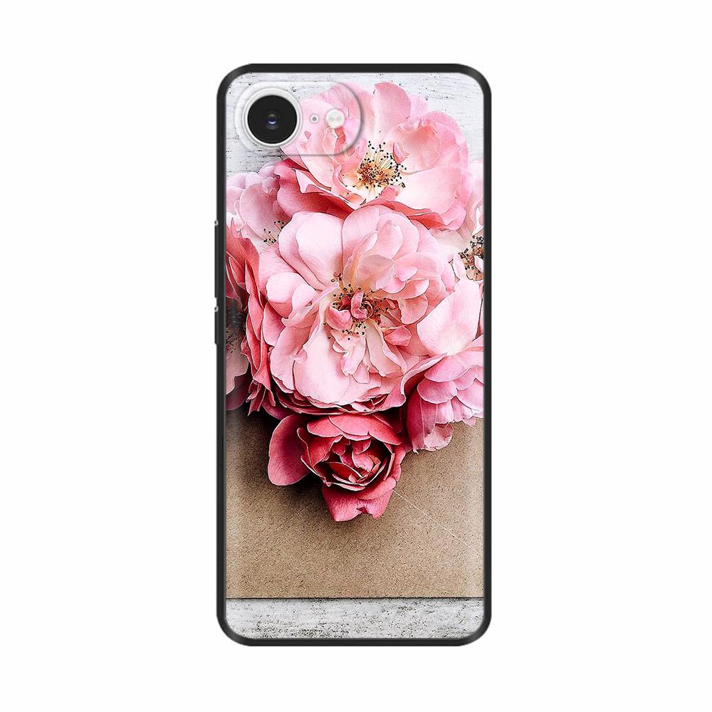 Silicone Phone Case For For iPhone 16E iPhone16E SE 2025 SE4 5G Soft Black Shockproof Shell Protection Back Cover Cases Coque