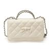 Sweet bow chain handbag, new design, elegant and versatile shoulder/crossbody bag, versatile, simple, stylish, and high-end commuting bag.