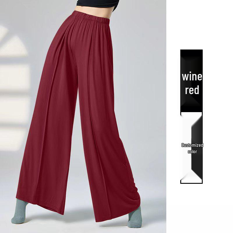 Dámské široké taneční kalhoty pro všechna roční období - Klasické a moderní styly, Tvarující postavu, Ideální pro trénink