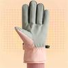Women's Waterproof Winter Ski Gloves, Warm Fleece Lined, Anti-Slip Touchscreen Gloves for Snowboarding, Skiing