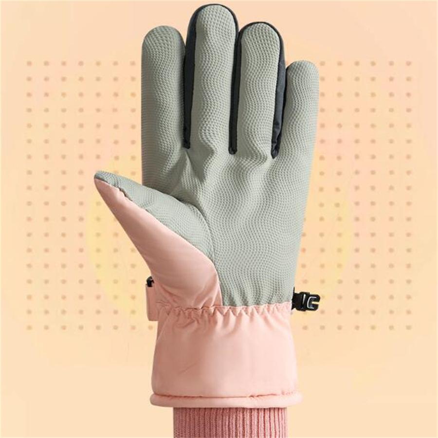Women's Waterproof Winter Ski Gloves, Warm Fleece Lined, Anti-Slip Touchscreen Gloves for Snowboarding, Skiing