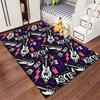Rock Music Pattern Carpet Suitable As a Non-slip Mat for the Living Room or Bedroom Sofa