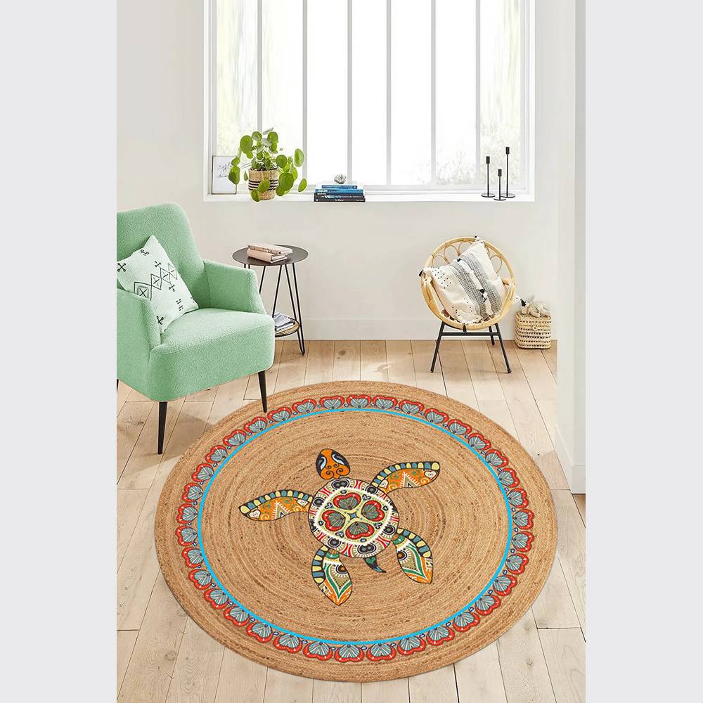 

Mosimoso Home H653 Ковер с точечной подошвой и цифровой печатью 100x100 cm