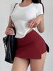 TikTok Trendy 2026 High-Waisted Slit Skort: Women's Anti-Exposure Style