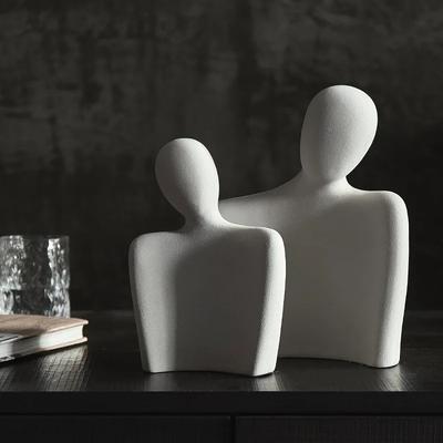 Figuras abstractas minimalistas nórdicas adornos cerámicos dormitorio sala de estar escritorio decoración del hogar figuras de oficina