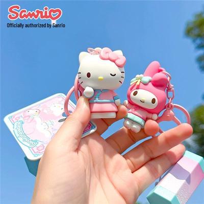 Portachiavi Portafortuna Sanrio Hello Kitty & Kuromi Giocattolo Ornamento