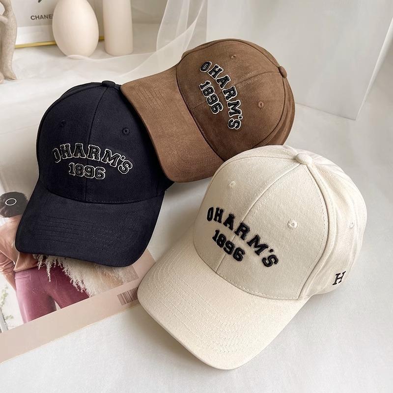 

Small and Deep top Couple s Baseball Cap Korean Version Retro Big Head Versatile White Khaki Baseball Cap Adjustable