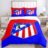 Atletico Madrid Crest Print 3Pcs Bedding Setduvet Cover With 2 Bedropillowcase Home Birthday Gift