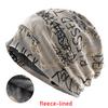 Letter Print Beanie Hats For Women Men Vintage Wasteland Style Spring Summer Warm Fleece-lined Winter
