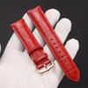 Ultrathin Genuine Leather Watch Strap Suitable for Cartier Santos Tank Solo Watchband Women Men's 12 - 22mm Green White Bracelet