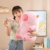 Stretchable Pink Capybara Carrot Plush Toy Pillow