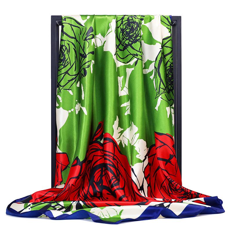 Vysoce kvalitní luxusní hedvábné šátky čelenka Šály Šála na krk pro ženy Řetízek Hedvábný šátek Dámská ozdobná šála