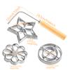 6Pcs Cake Printing Pastry Mold Biscuit Dessert Maker Waffle Model Set Baking Accessories DIY Decorating Cake Baking Accessories