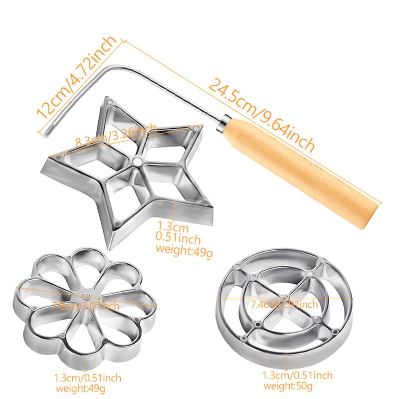 6Pcs Cake Printing Pastry Mold Biscuit Dessert Maker Waffle Model Set Baking Accessories DIY Decorating Cake Baking Accessories