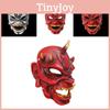 Rot-Weiße Japanische Harz Hanryu Dämonenkönig Maske Perfekt Für Halloween Cosplay Events