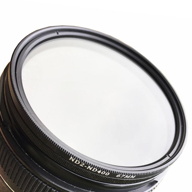 ND Filter Neutral Density ND2 to ND400 Fader Vario Filtiros ND2-400 37mm 40.5mm 43mm 46mm 49mm for Canon Nikon